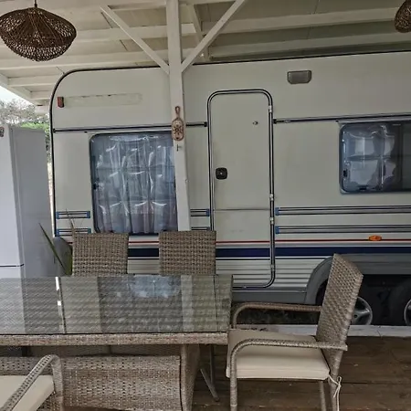 Sea Caravan On The Campsite