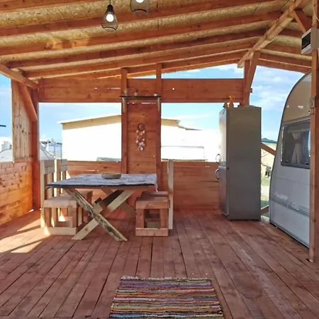 Sea Caravan On The Campsite Kiten (Burgas)