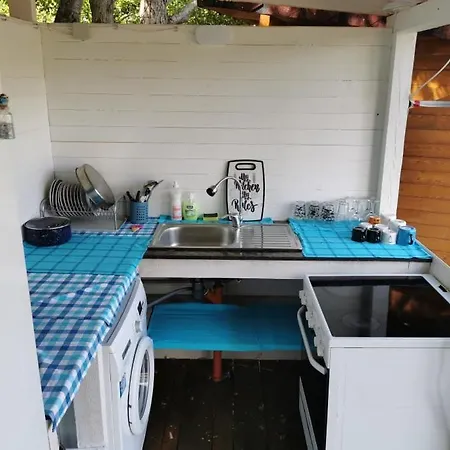 Sea Caravan On The Campsite *