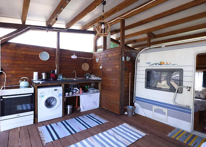 Camping Sea Caravan On The *