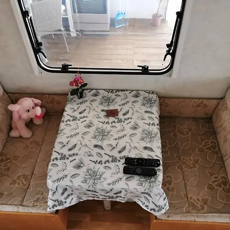 Sea Caravan On The Campsite *