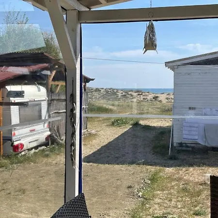 Sea Caravan On The Campsite