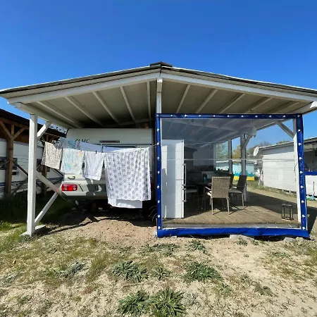 Sea Caravan On The Campsite