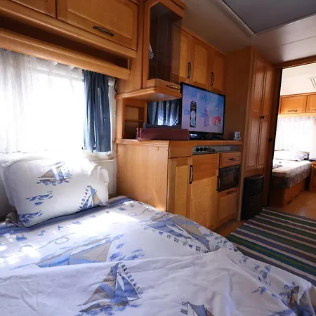 Sea Caravan On The Campsite *